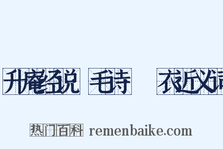 升庵经说·毛诗·䌹衣近义词是什么意思的图片